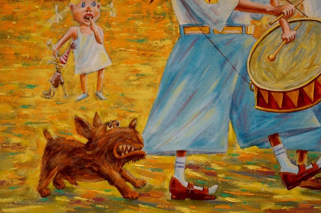 Abstract oil painting Celebration Vadim Pustilnik - 2