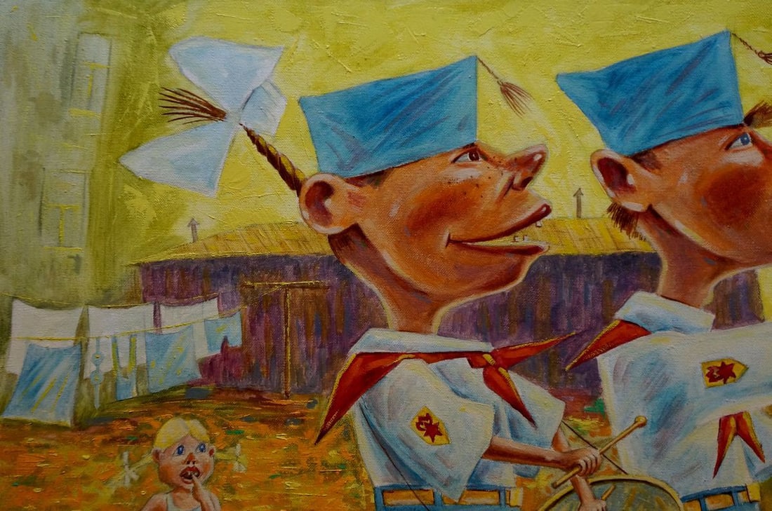 Abstract oil painting Celebration Vadim Pustilnik - 3