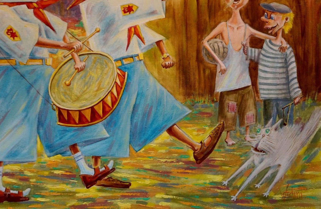 Abstract oil painting Celebration Vadim Pustilnik - 5