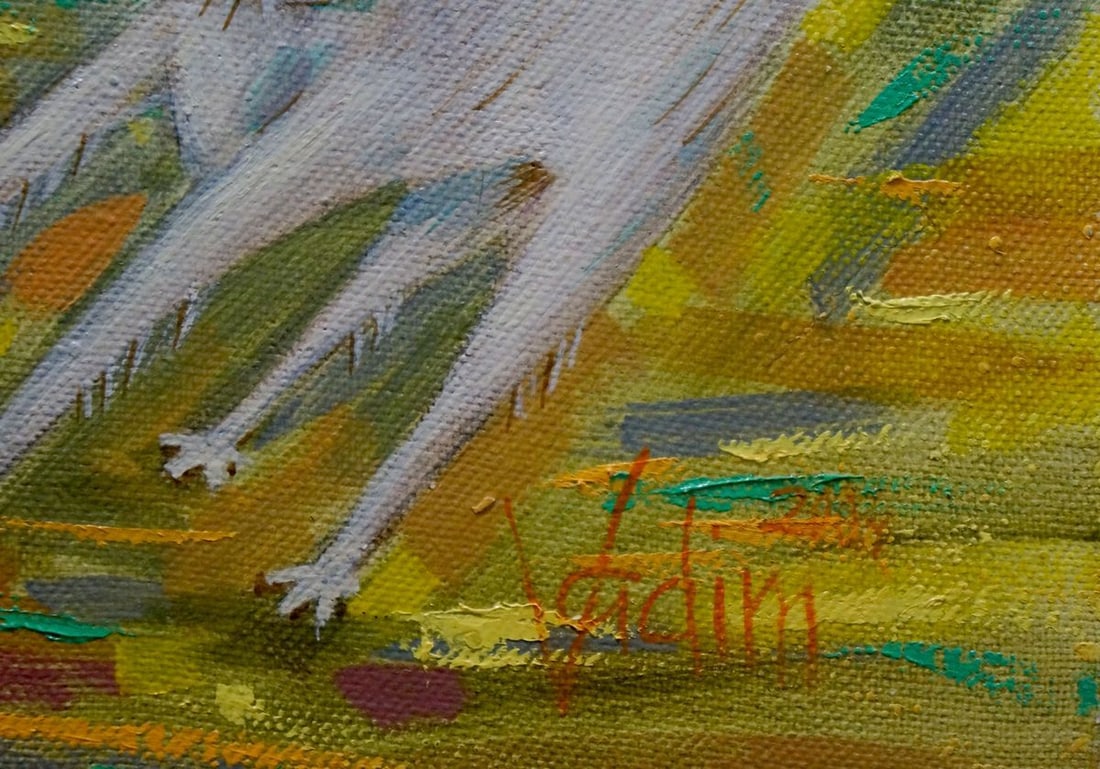 Abstract oil painting Celebration Vadim Pustilnik - 6
