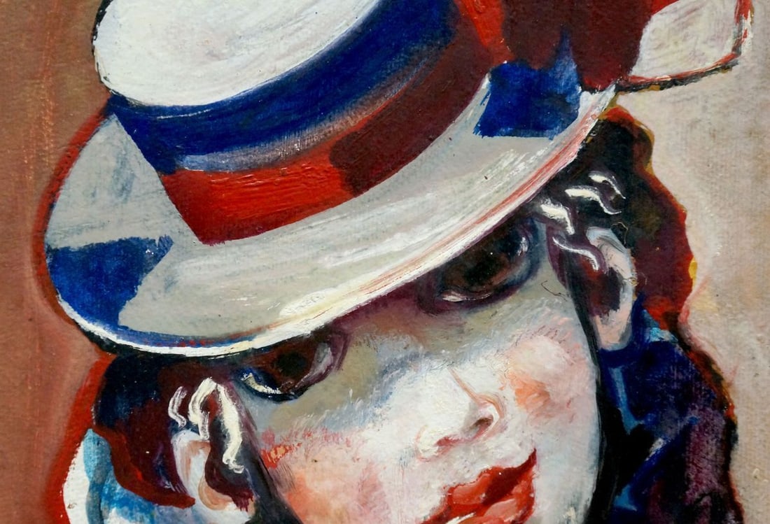 Oil painting Nikolay Nikolaevich Prokopenko Clown with cherry - 3