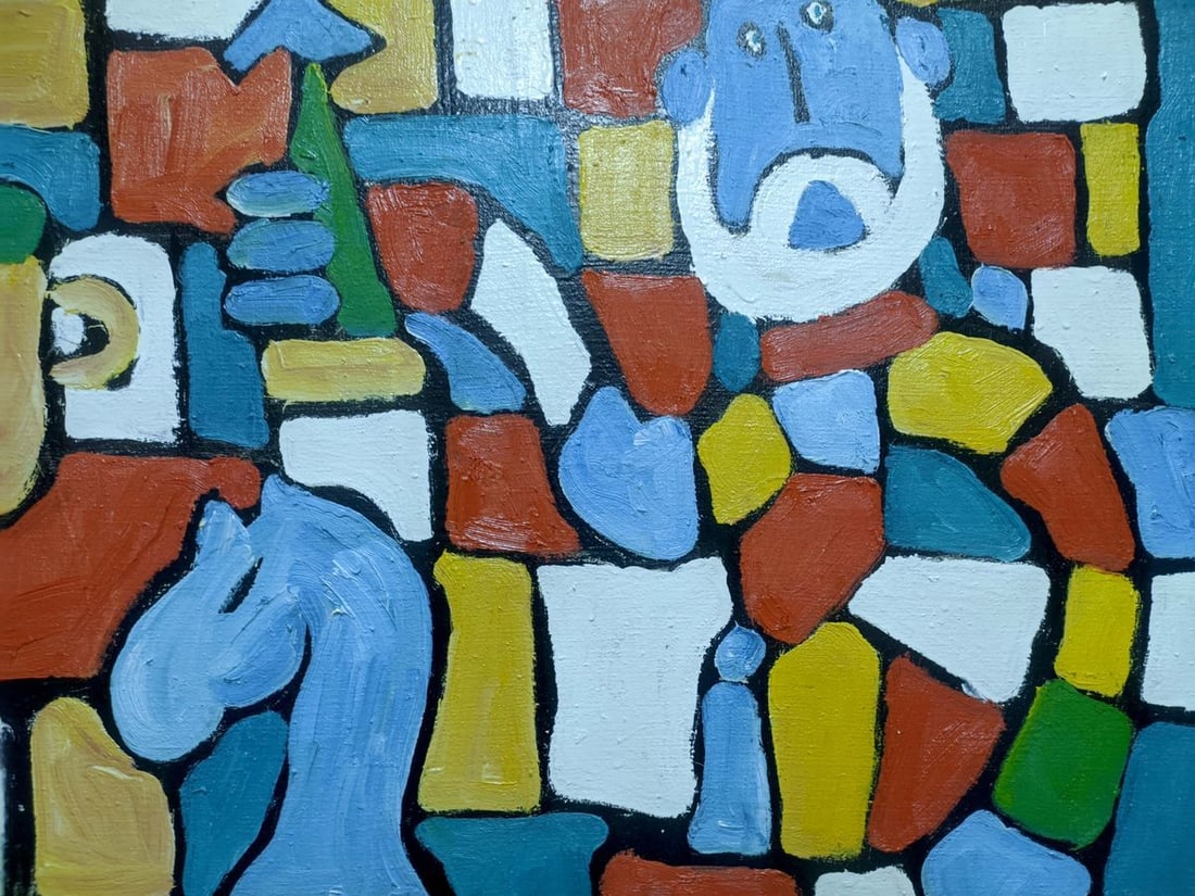Abstract oil painting No vocals without a glass Boyko Petr Borisovich - 6