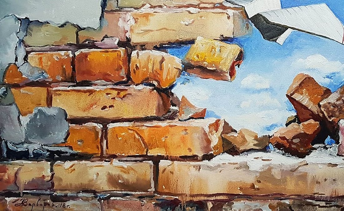 Oil painting The wall Varvarov Anatoly Viktorovich - 4