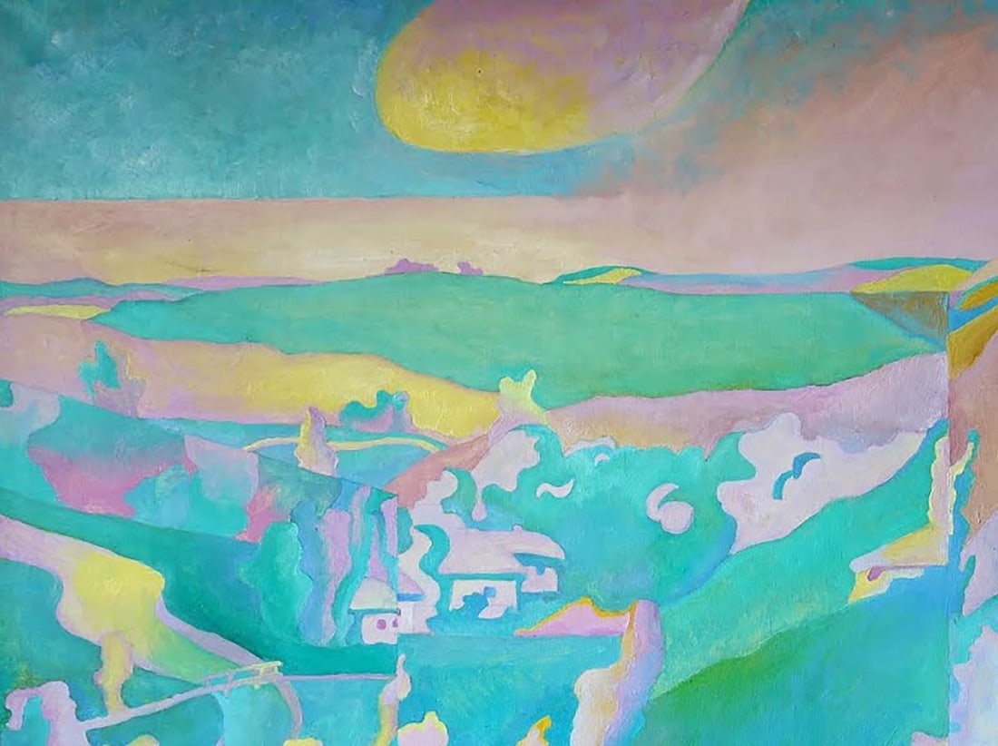 Abstract oil painting Landscape Varvarov Anatoly Viktorovich - 2