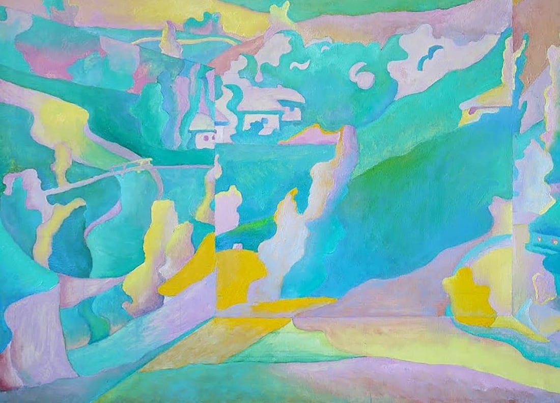 Abstract oil painting Landscape Varvarov Anatoly Viktorovich - 4