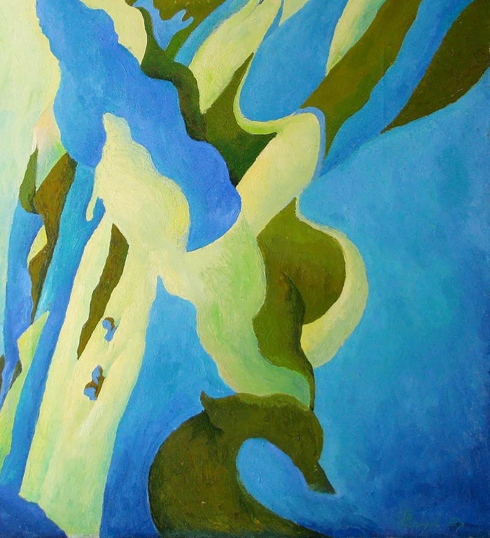 Abstract oil painting Poplar Varvarov Anatoly Viktorovich - 5