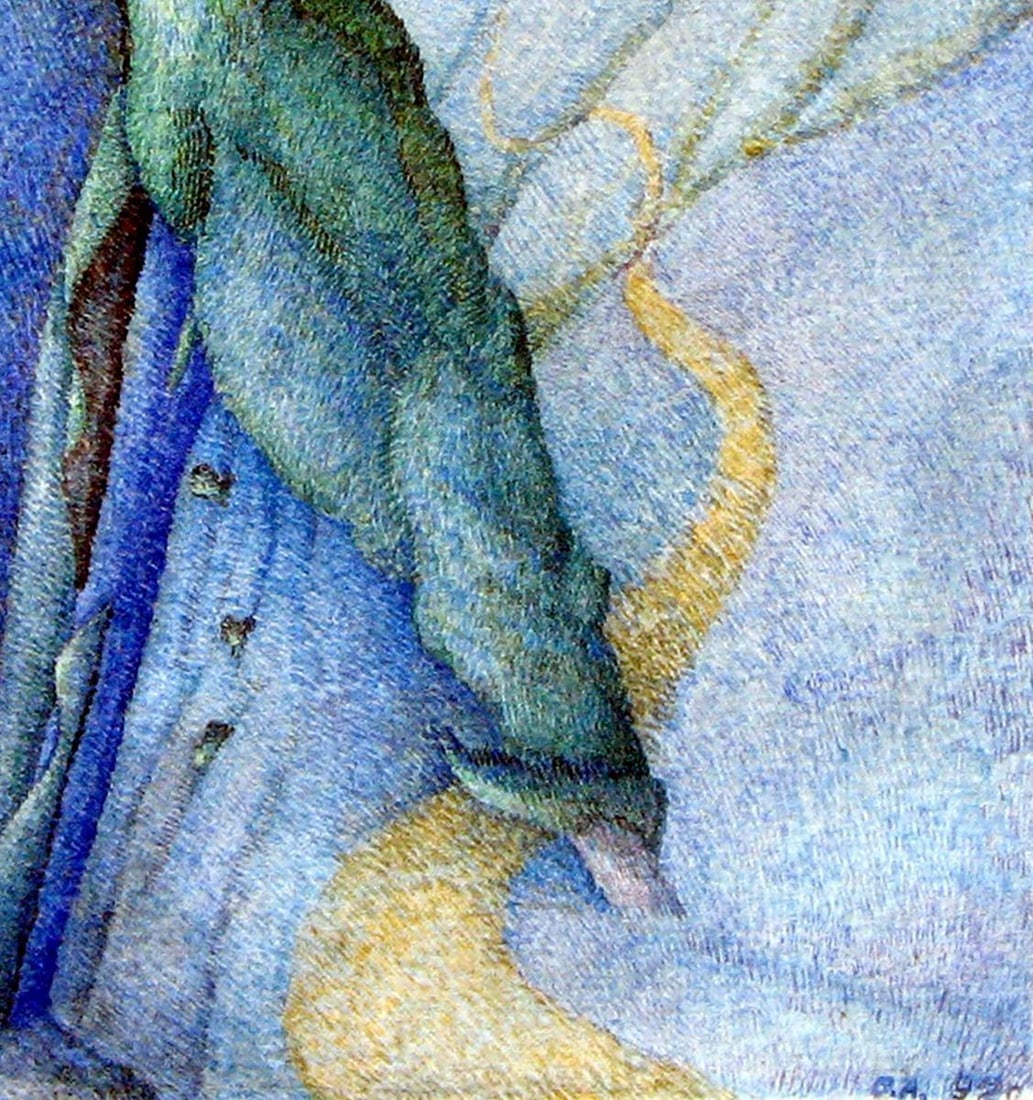 Abstract watercolor painting Poplar heart Varvarov Anatoly Viktorovich - 5