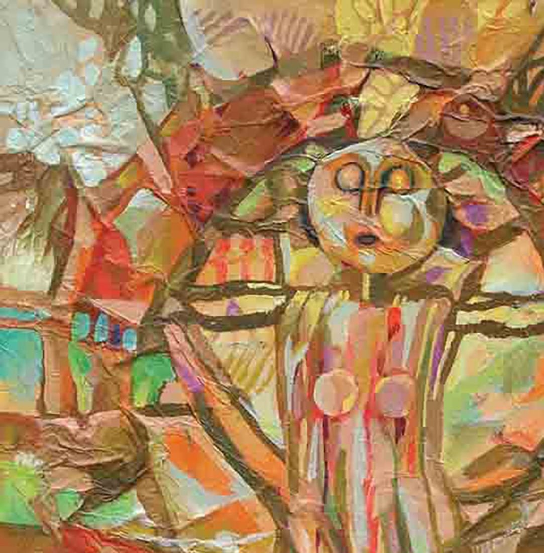 Abstract oil painting Palimpsest Stadnik Vladimir - 2