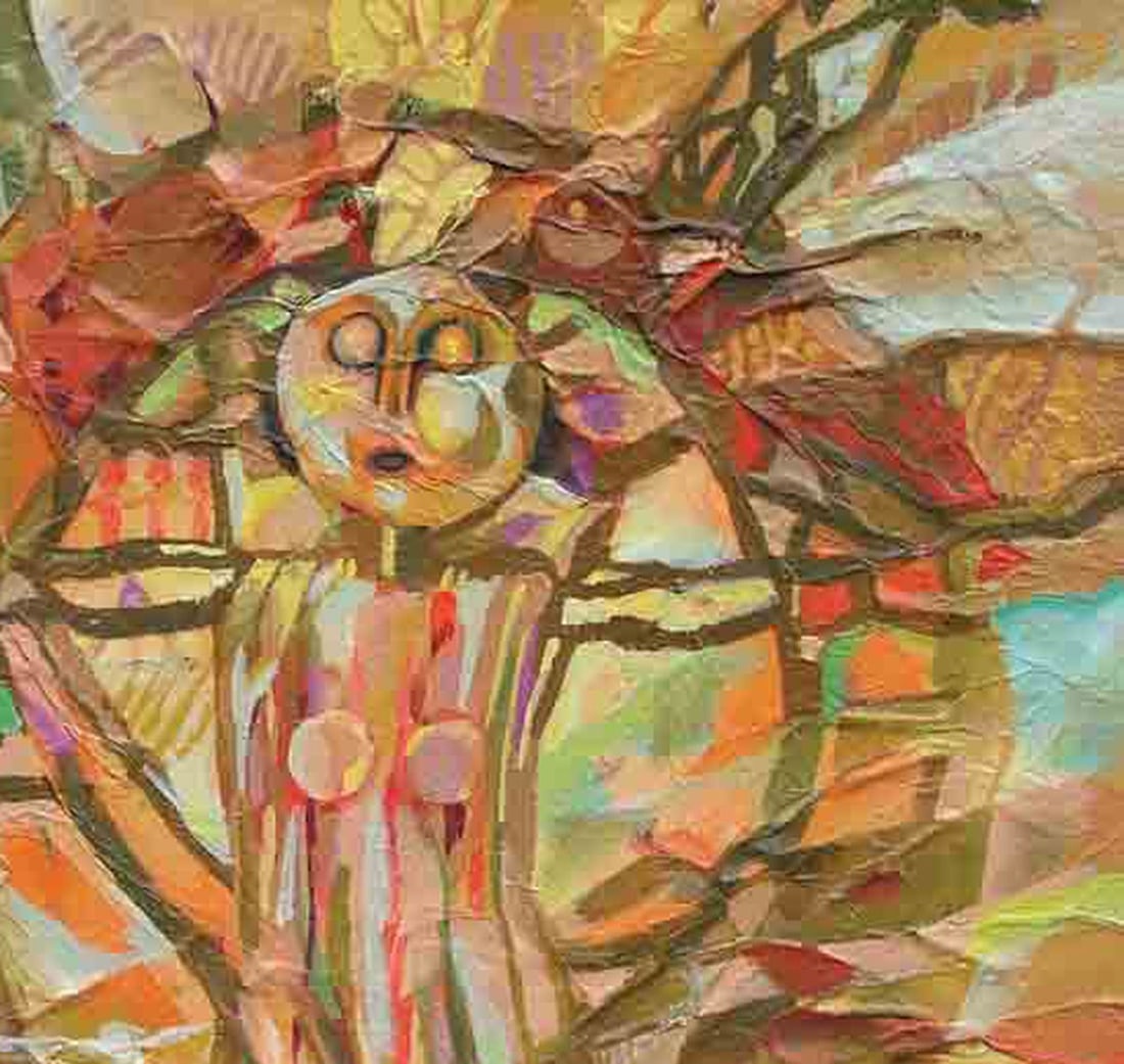 Abstract oil painting Palimpsest Stadnik Vladimir - 3