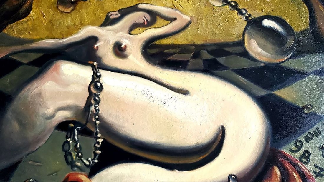 Abstract oil painting Queen move Litvinov Daniil Olegovich - 2