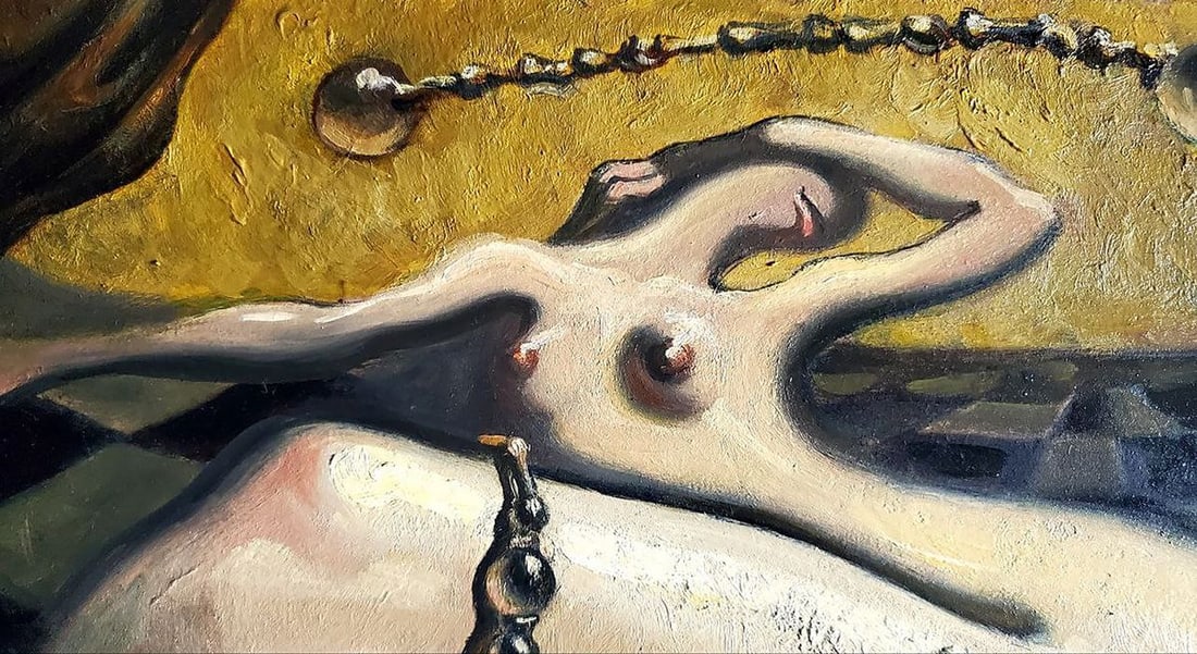Abstract oil painting Queen move Litvinov Daniil Olegovich - 3