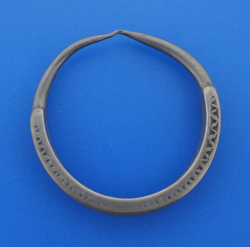 TRIBAL UNIQUE C.1930 SILVER NOSE RING BRACELET DECOR COLLECTIBLE - 3