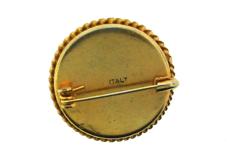 CHIC Italian Micromosaic Pin Vintage! - 2