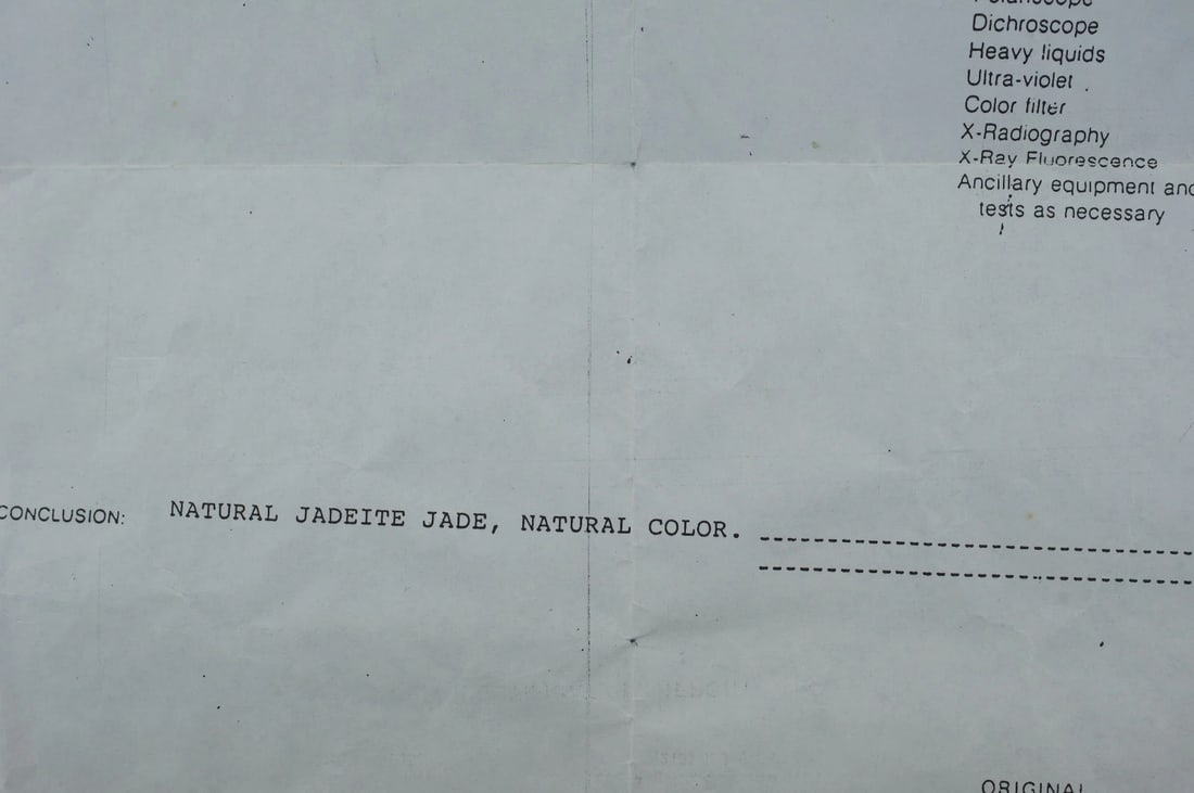 Natural Jadeite Jade Natural Color Bangle Bracelet Gem Identification Report - 8