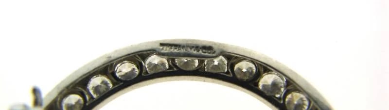 STUNNING Tiffany & Co. Platinum & Diamond Eternity Pin - 4