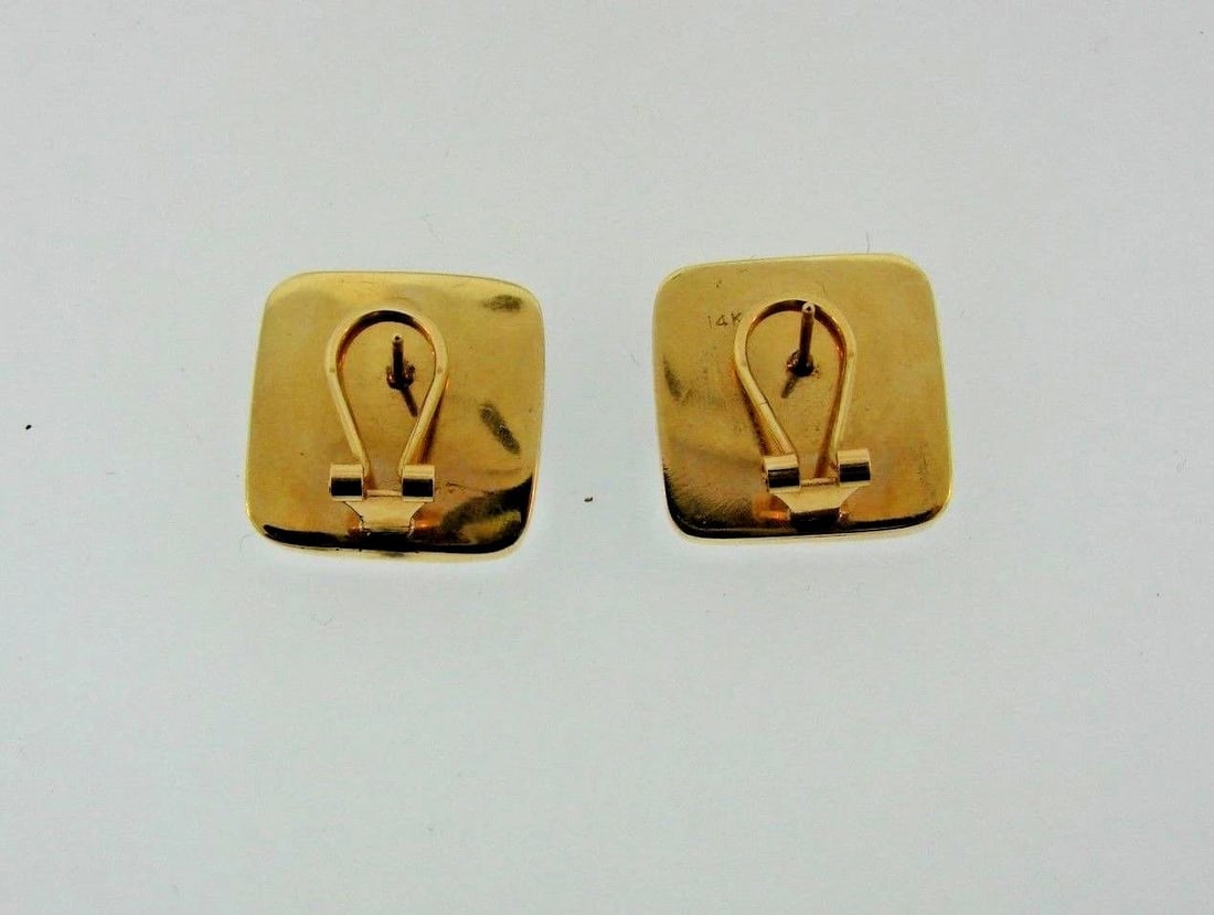 CHIC 14k Yellow Gold, Diamond & Carnelian Earrings - 3