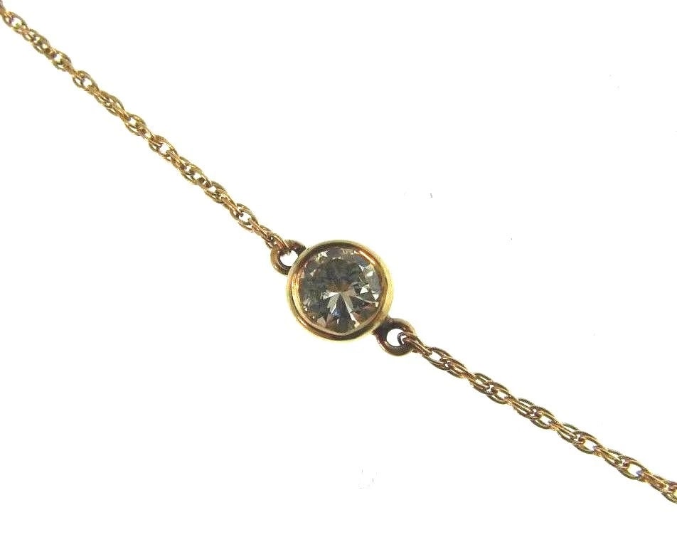 CLASSIC 14k Yellow Gold & Diamond Necklace Chain - 6
