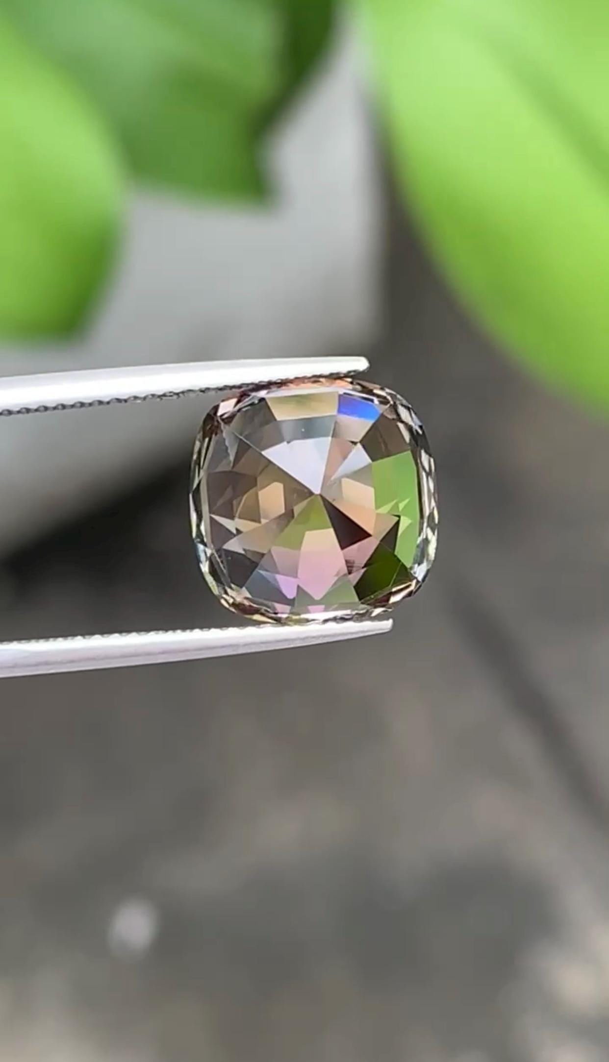 Untreated Zoisite Gemstone: 8.76 Carat Square Cushion Tanzanite - 4