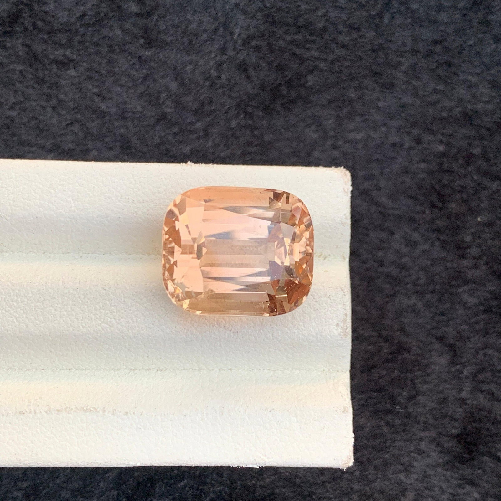 22.45 Carat Golden Topaz Gemstone: Cushion Cut, Eye Clean - 5