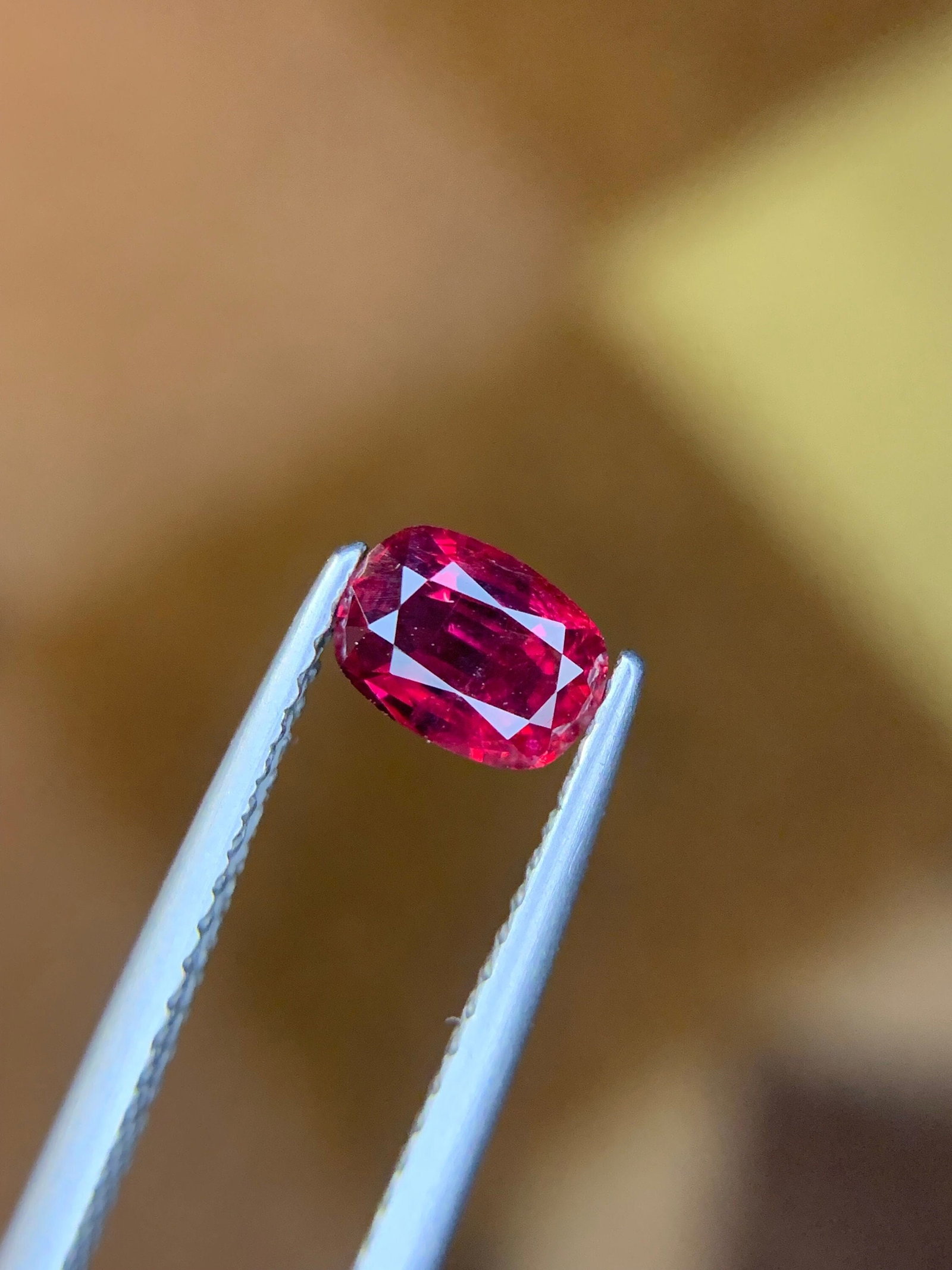 Red Ruby Gemstone: 0.85 Carat Cushion Cut Mozambique Ruby (1 of 6)