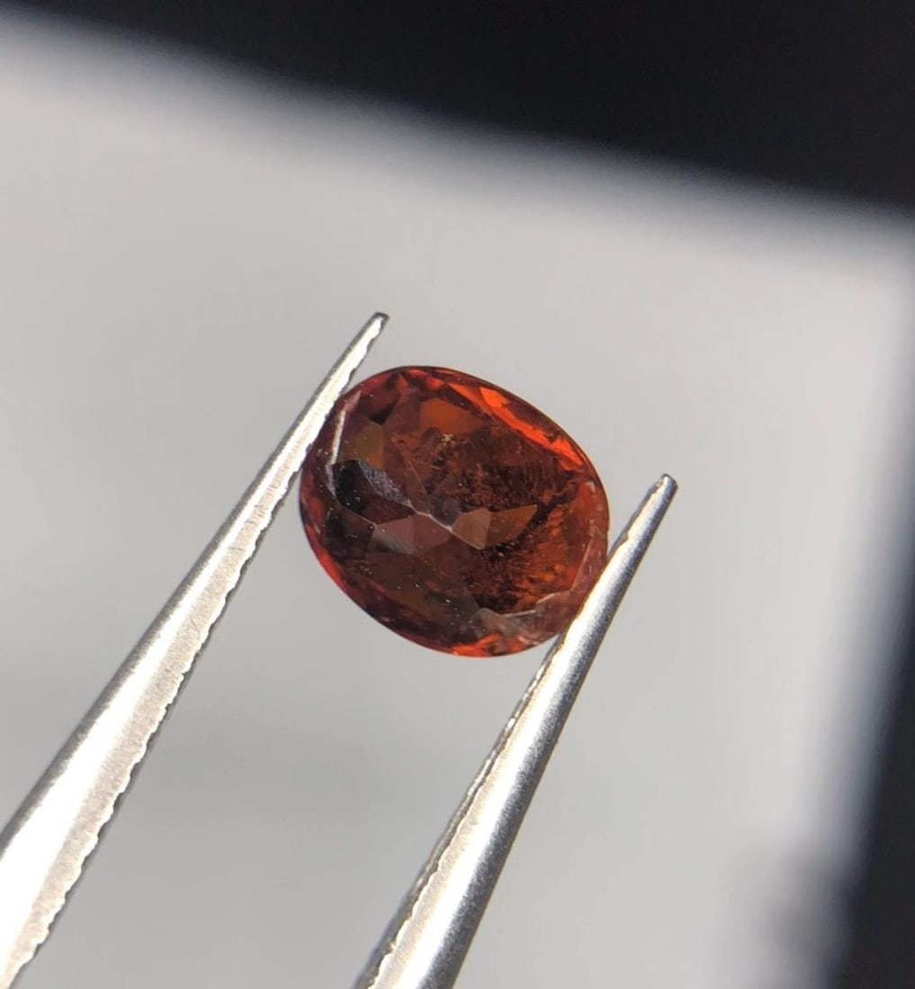 Rare Bastnasite Gemstone - 1.50 Carat Oval Cut, Zagi Mine - 8
