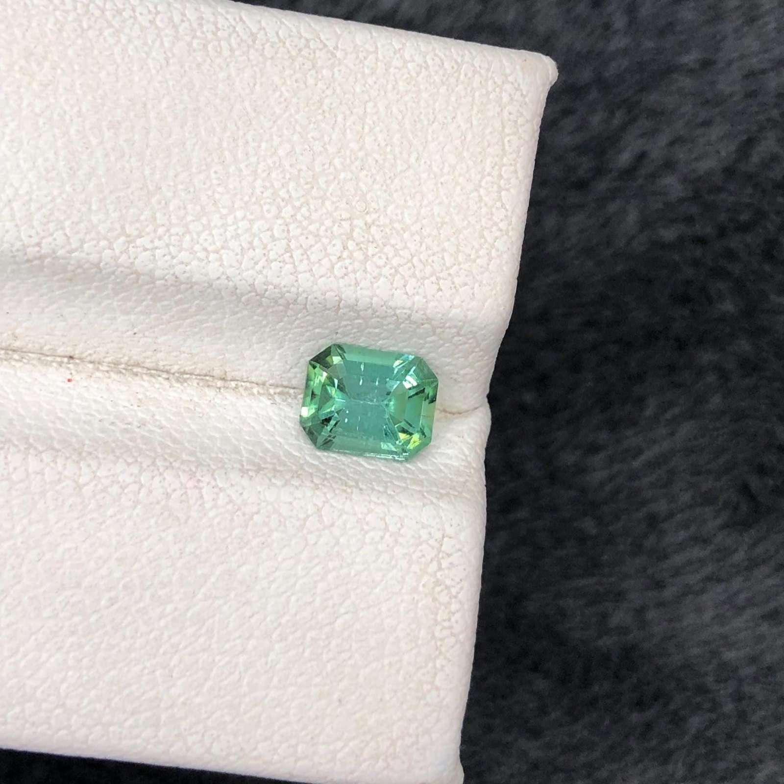 Mint Green Tourmaline Gemstone: Emerald Cut, Afghanistan, 0.860 Carat - 3