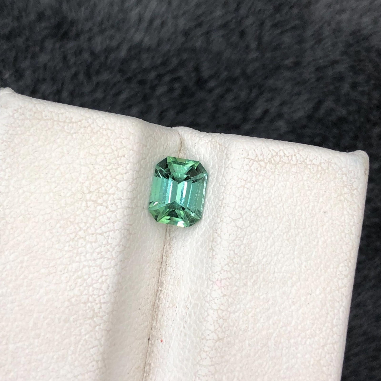 Mint Green Tourmaline Gemstone: Emerald Cut, Afghanistan, 0.860 Carat - 4