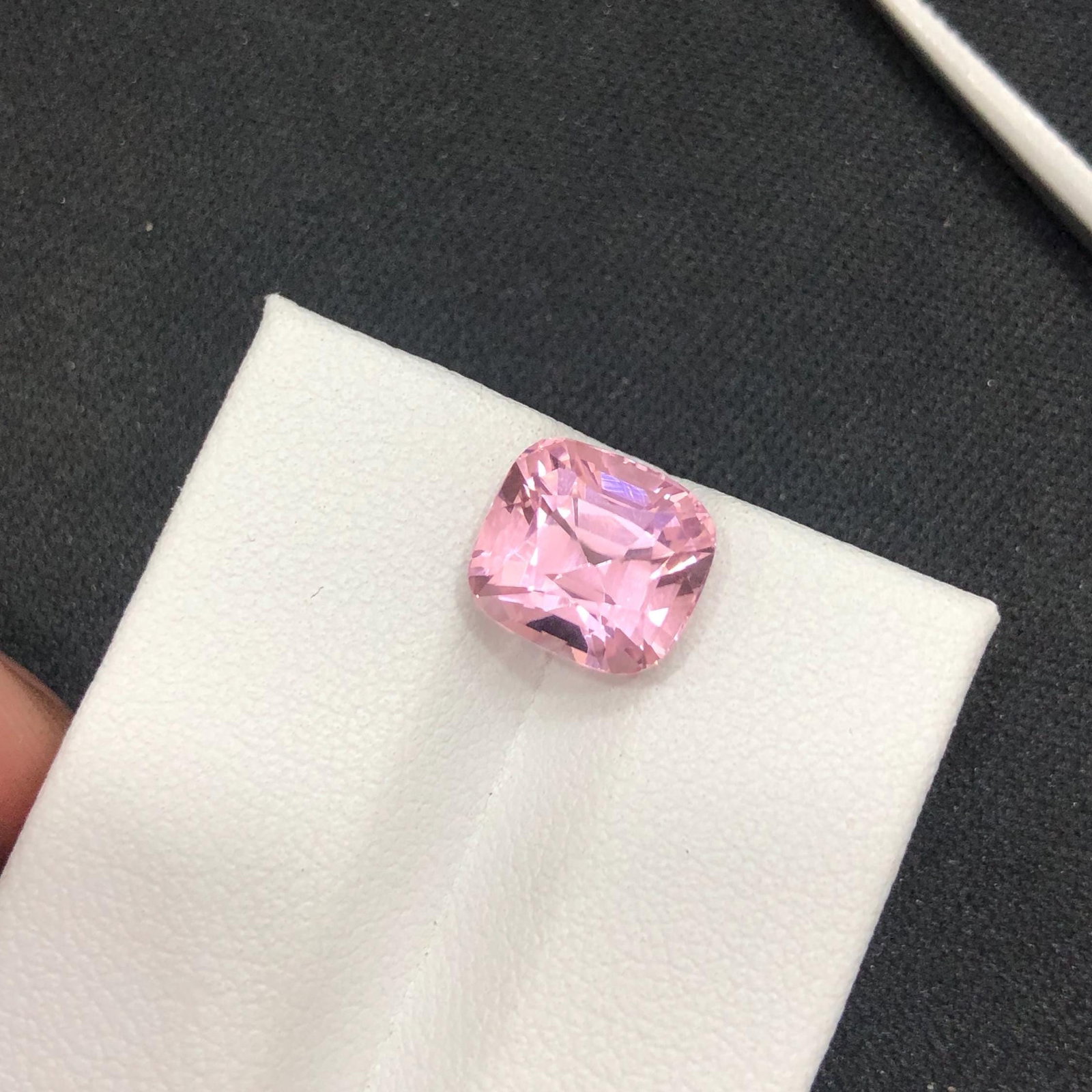 4 Carat Sweet Pink Tourmaline Gemstone: Jewelry Making Stone (8.9x8.1x7.5 mm) - 2