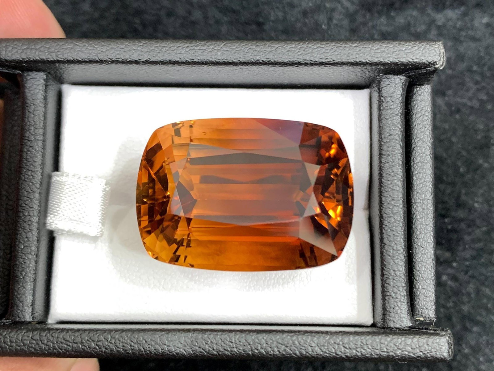 Brown Topaz Gemstone: 77.50 Carat Cushion Cut, November Birthstone (1 of 6)