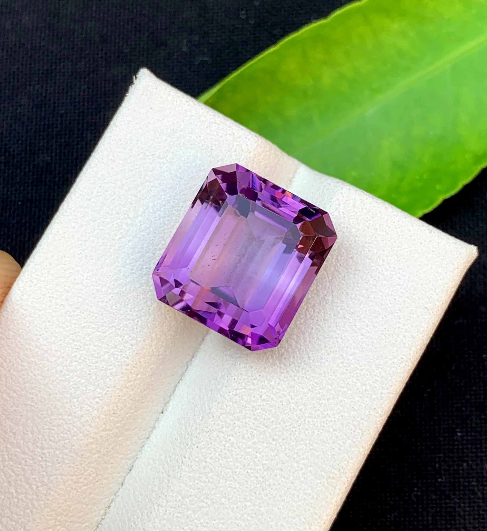 Emerald Cut Amethyst Gemstone: 9.95 Carats, February Birthstone - 2