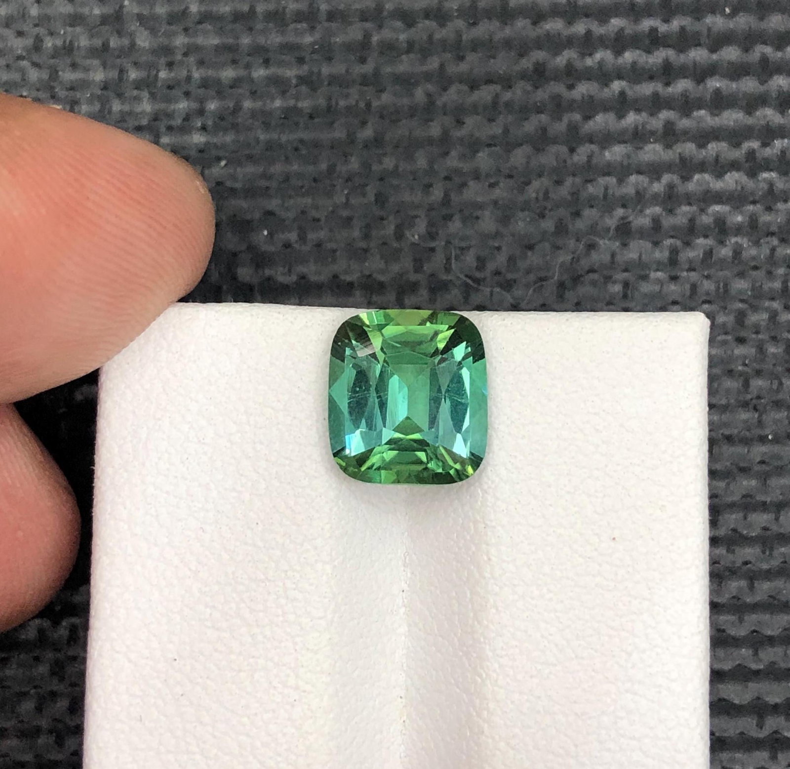 Bluish Green Tourmaline Gemstone: Afghanistan Flawless Cut, 3.13 Carats - 2