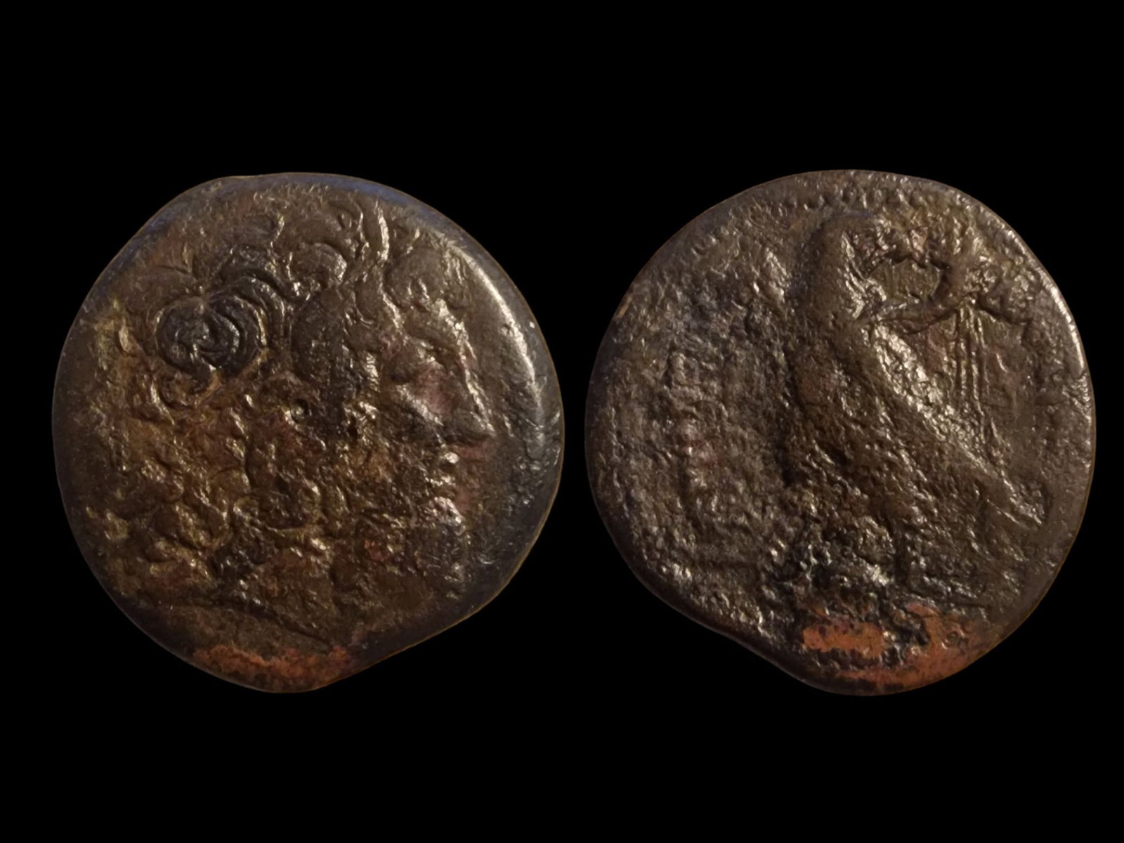 PTOLEMAIC KINGDOM | MONUMENTAL BRONZE DRACHM OF PTOLEMY IV: Title: PTOLEMAIC KINGDOM | MONUMENTAL BRONZE DRACHM OF PTOLEMY IV Description: Struck during the reign of Ptolemy IV Philopator (c. 222–204 BC), this "heavy drachm" is a masterpiece of