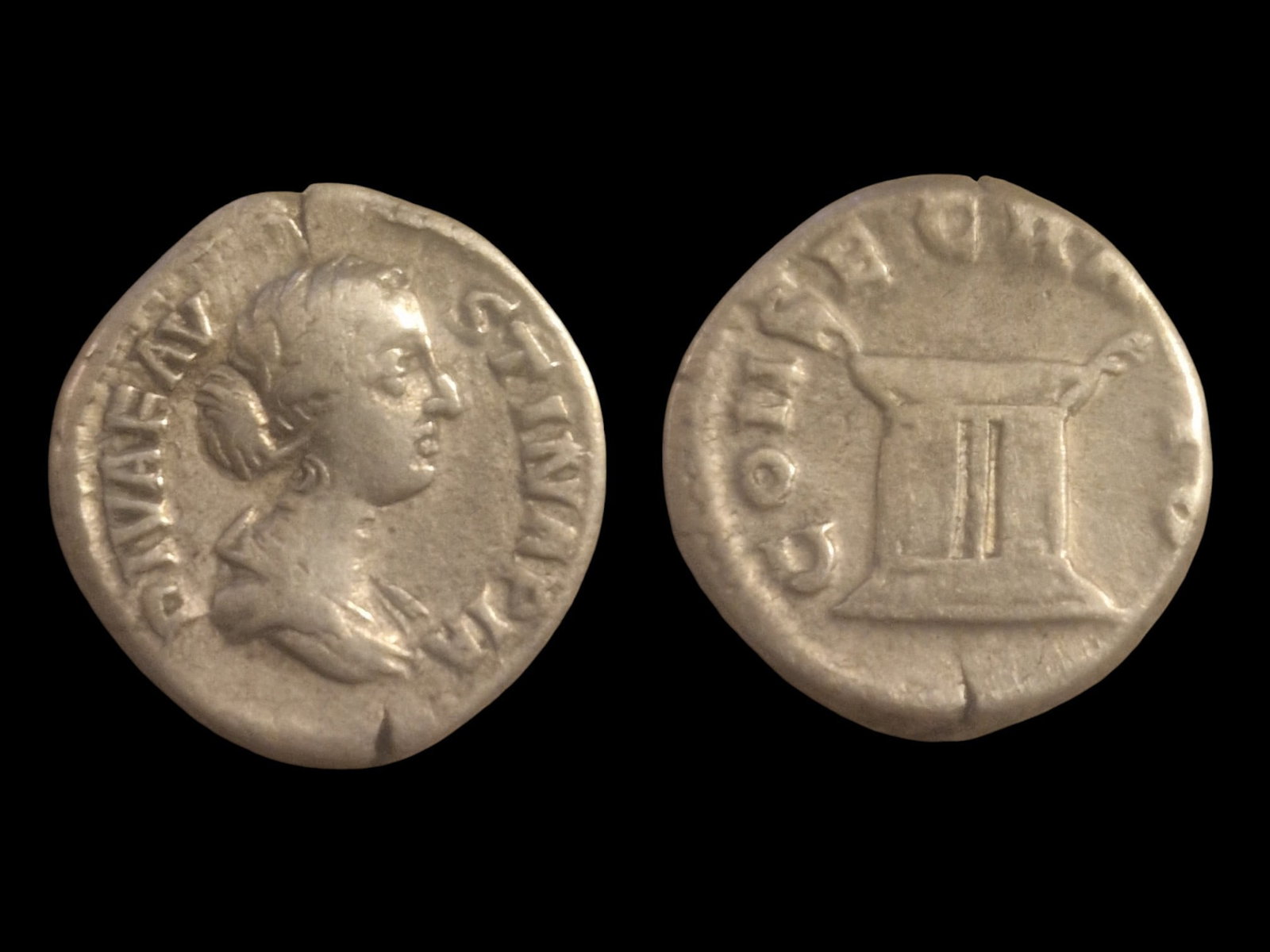 ANTONINE DYNASTY | DIVA FAUSTINA II SILVER DENARIUS (AD 175–180): Title: ANTONINE DYNASTY | DIVA FAUSTINA II SILVER DENARIUS (AD 175–180) Description: The Deified Empress Struck posthumously by Marcus Aurelius, this silver Denarius commemorates the