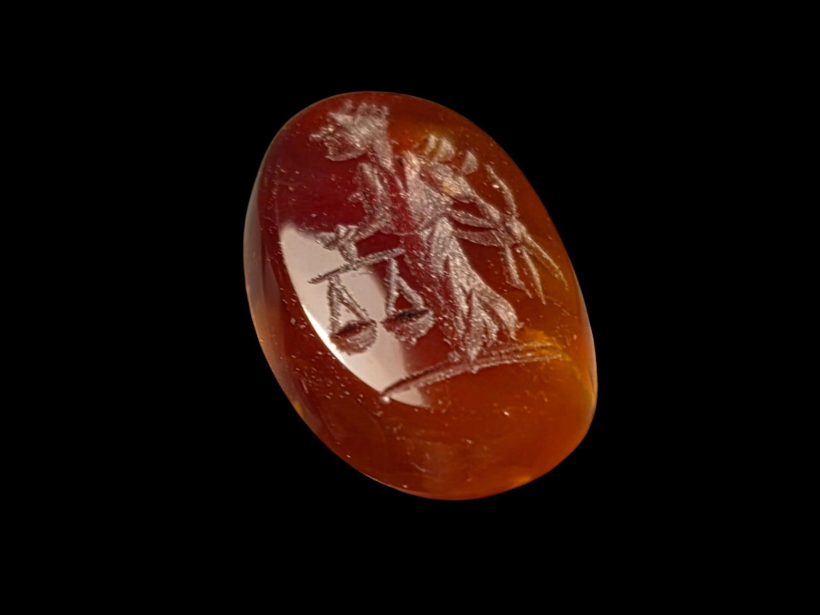 Roman Carnelian Intaglio of Aequitas (Justice) - 2