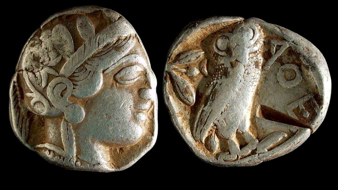 Ancient Greece Athens AR Tetradrachm “Athenian Owl??, ca. 440–404 BC, Silver, 17.2g, (1 of 3)