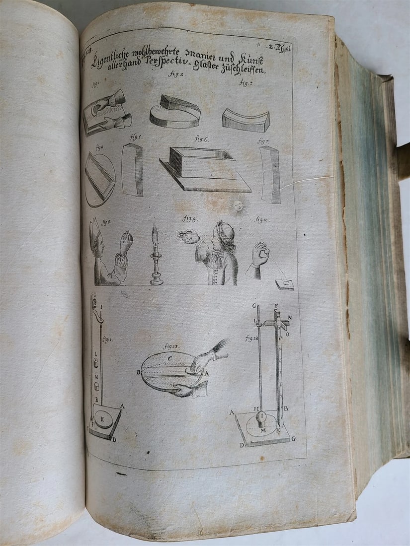 1719 ILLUSTRATED COMPENDIUM of HOUSEHOLD LITERATURE antique GERMAN PIGSKIN FOLIO - 19