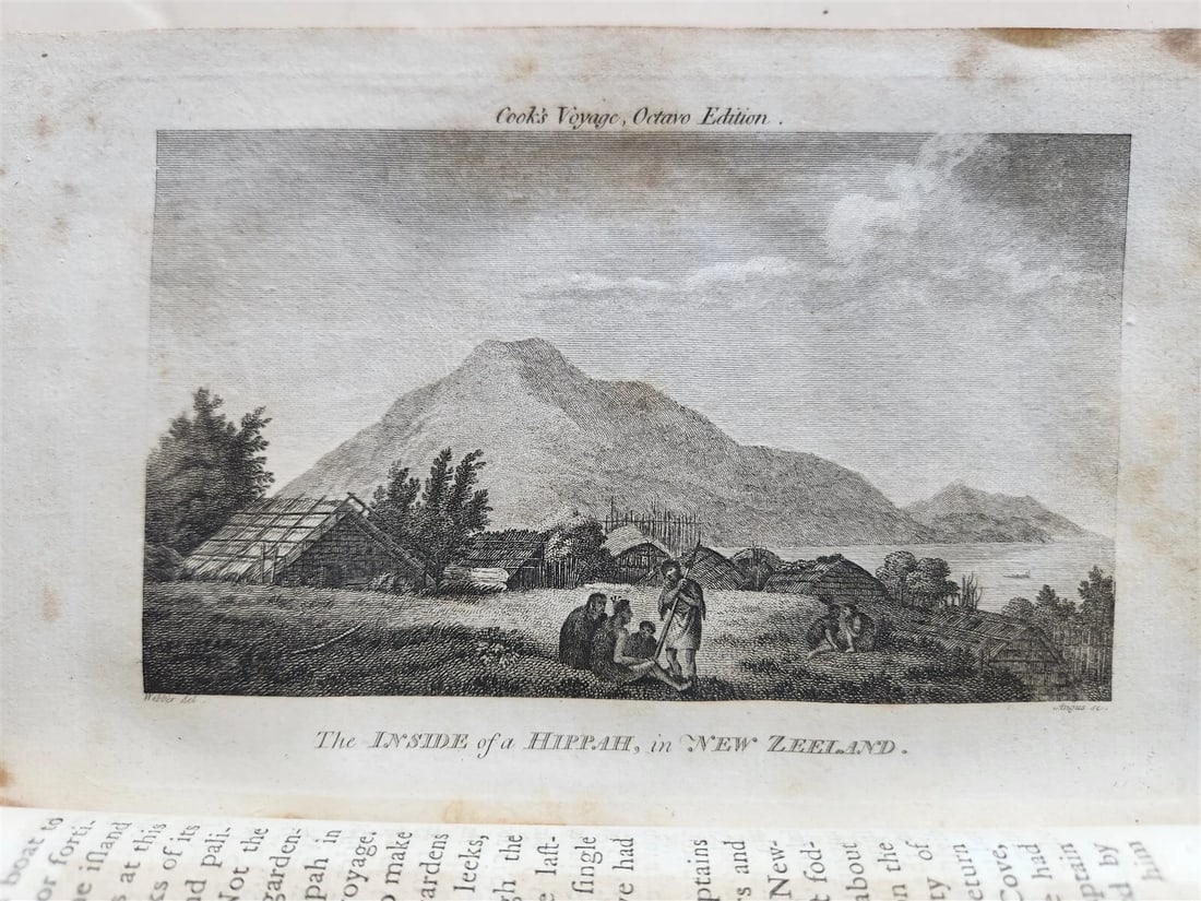 1785-86 VOYAGE of CAPTAIN COOK 4 vols ILLUSTRATED w/ 48 PLATES antique ENGLISH - 4
