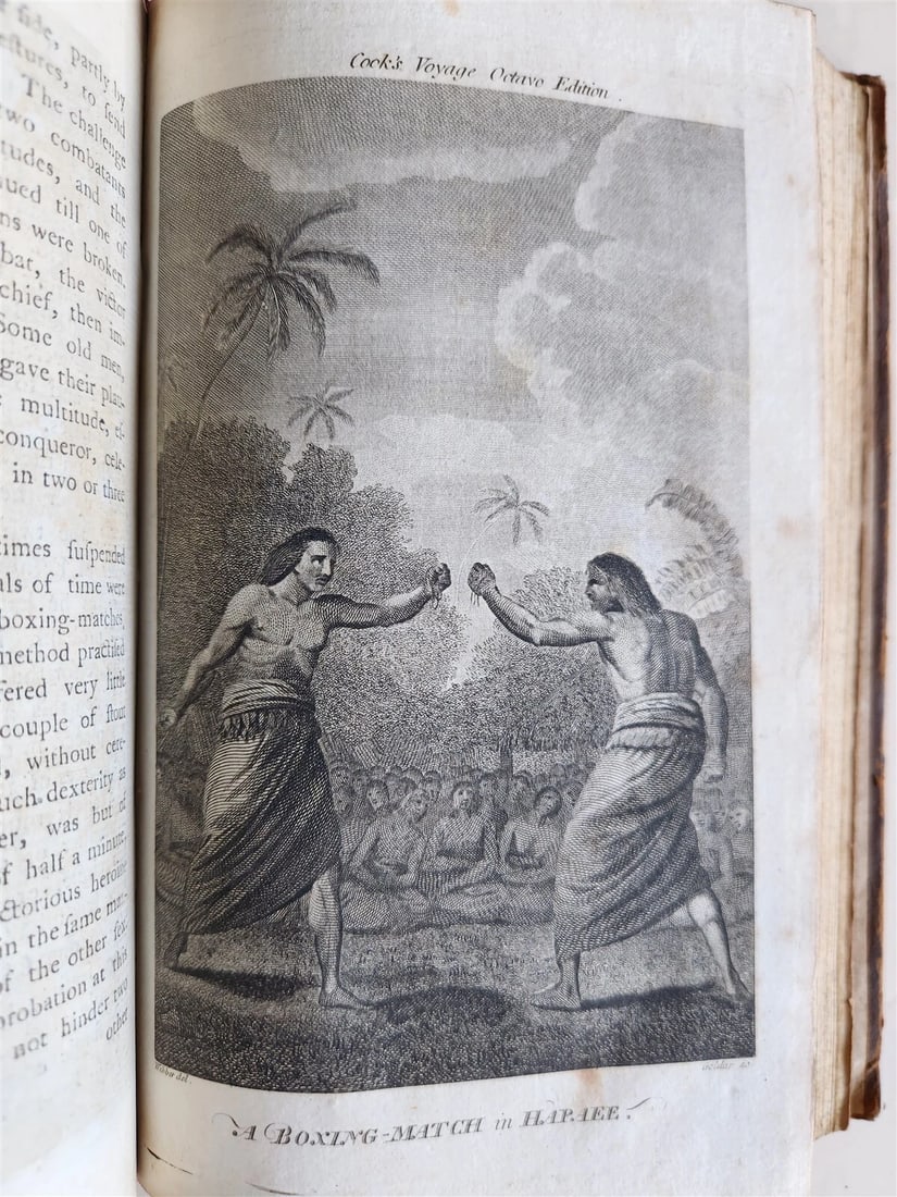 1785-86 VOYAGE of CAPTAIN COOK 4 vols ILLUSTRATED w/ 48 PLATES antique ENGLISH - 7