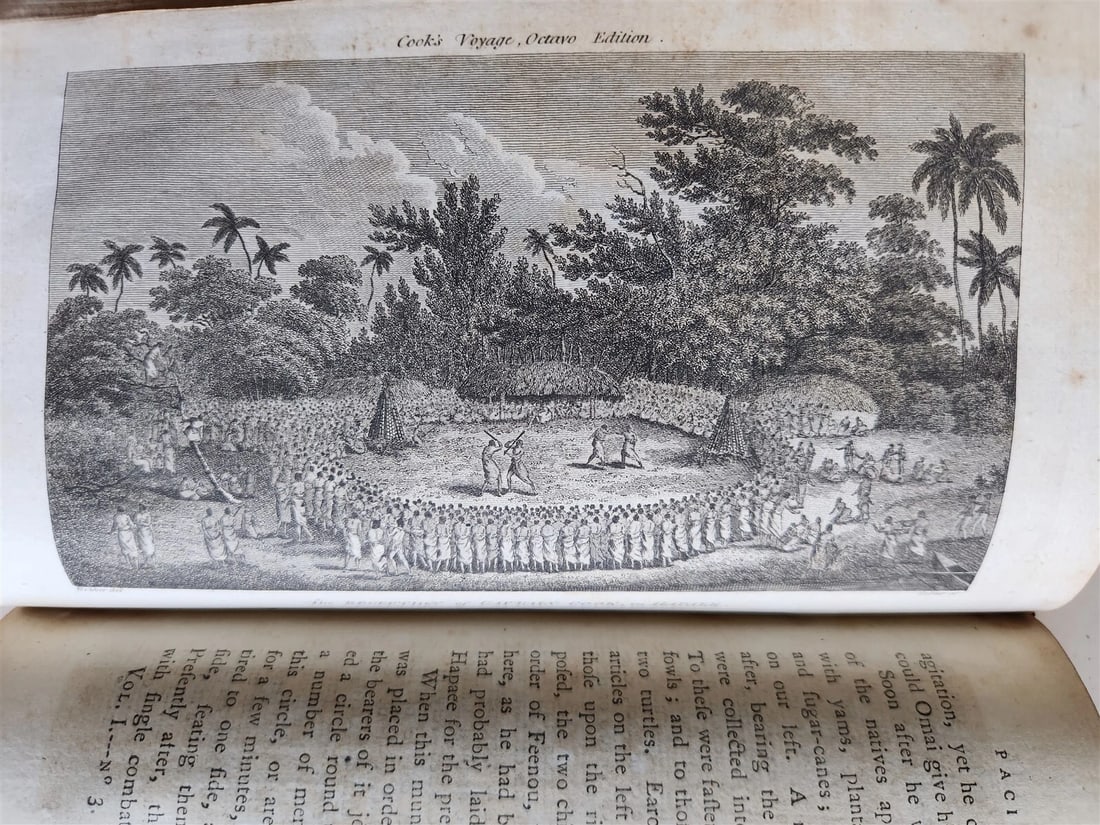 1785-86 VOYAGE of CAPTAIN COOK 4 vols ILLUSTRATED w/ 48 PLATES antique ENGLISH - 8