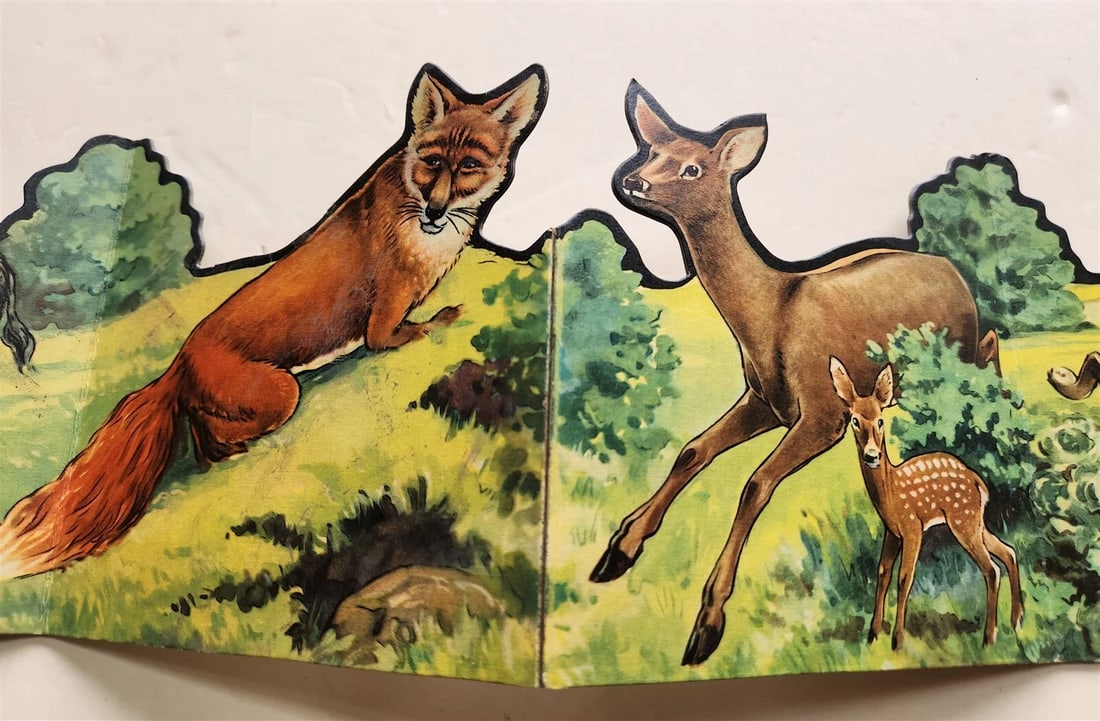 1950s antique ILLUSTRATED CHILDREN BOOK tiere der heimat ANIMALS of the HOMELAND - 5