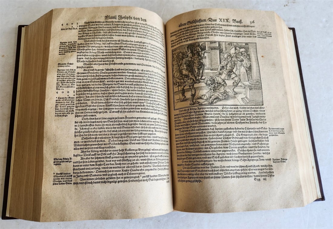 1590 FLAVIUS JOSEPHUS ILLUSTRATED JEWISH HISTORY antique MASSIVE FOLIO JUDAICA - 14
