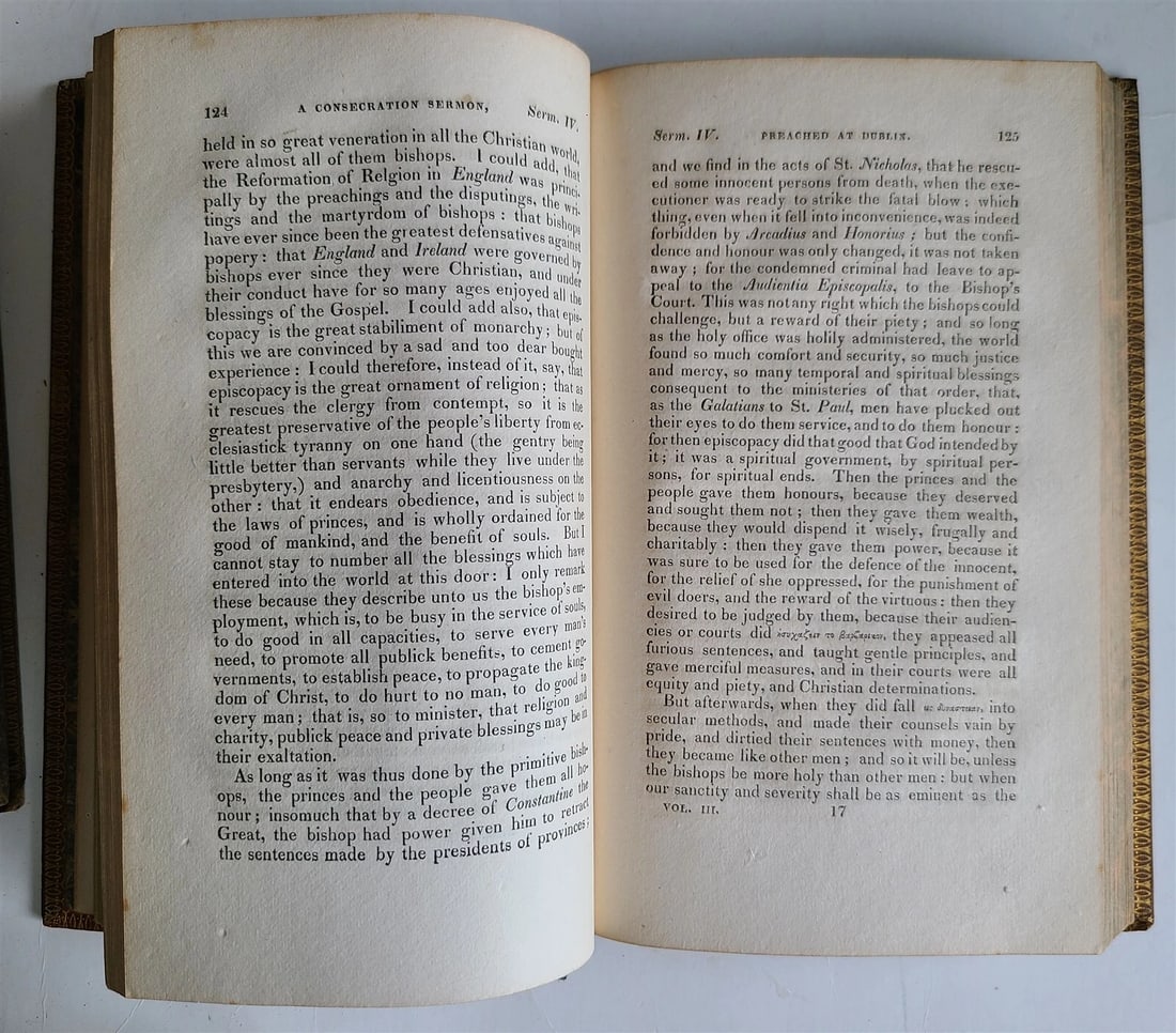1816 DISCOURSES on VARIOUS SUBJECTS by J. TAYLOR 3 VOLS antique BOSTON AMERICANA - 7