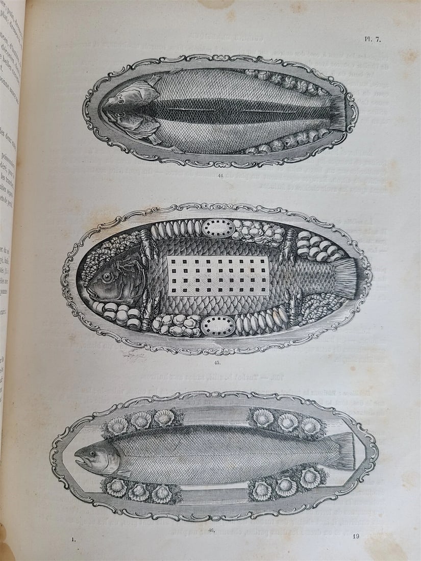 1890 CLASSIC CUISINE 2 VOLUMES in FRENCH antique BEAUTIFULLY ILLUSTRATED FOLIO - 14
