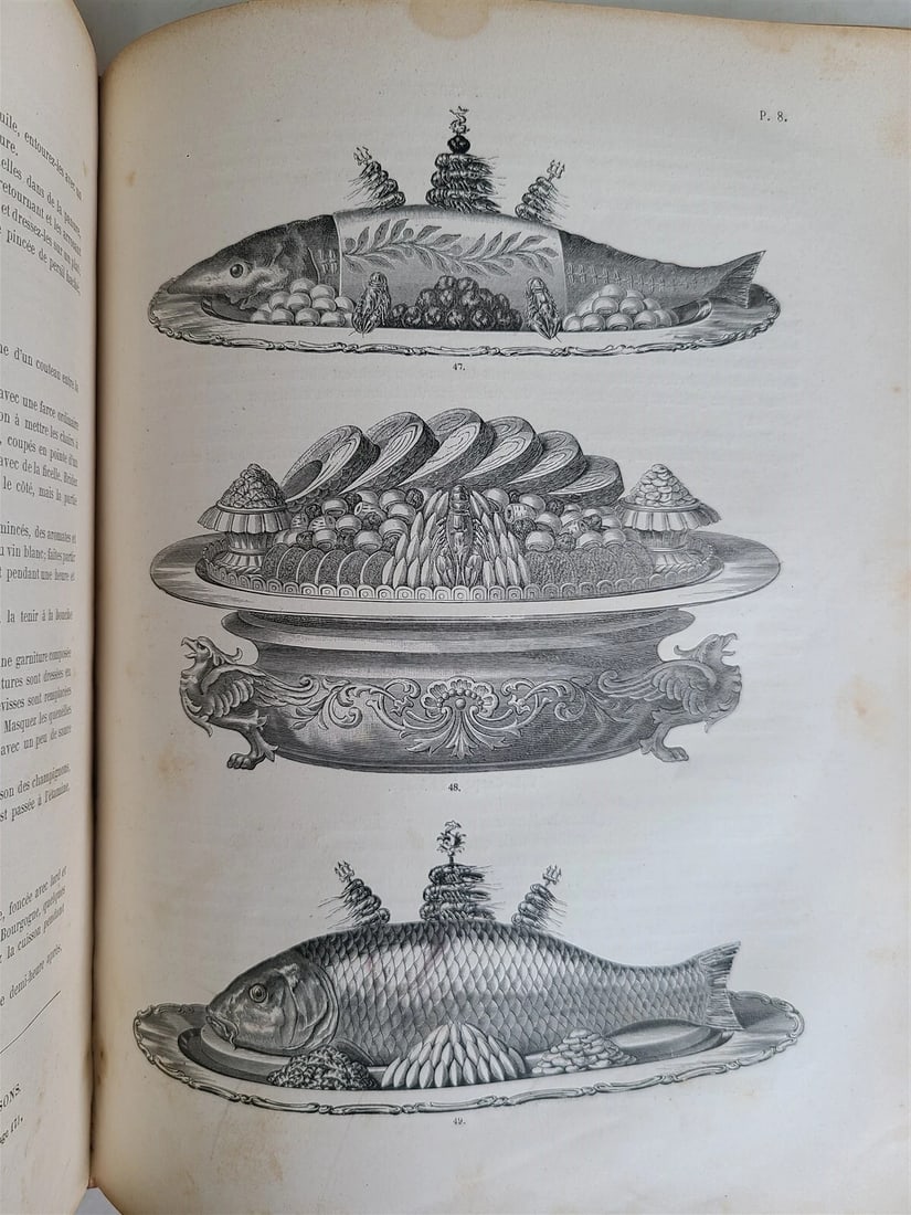 1890 CLASSIC CUISINE 2 VOLUMES in FRENCH antique BEAUTIFULLY ILLUSTRATED FOLIO - 17