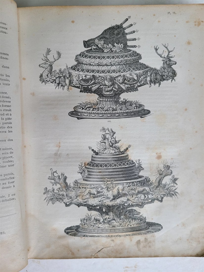 1890 CLASSIC CUISINE 2 VOLUMES in FRENCH antique BEAUTIFULLY ILLUSTRATED FOLIO - 3