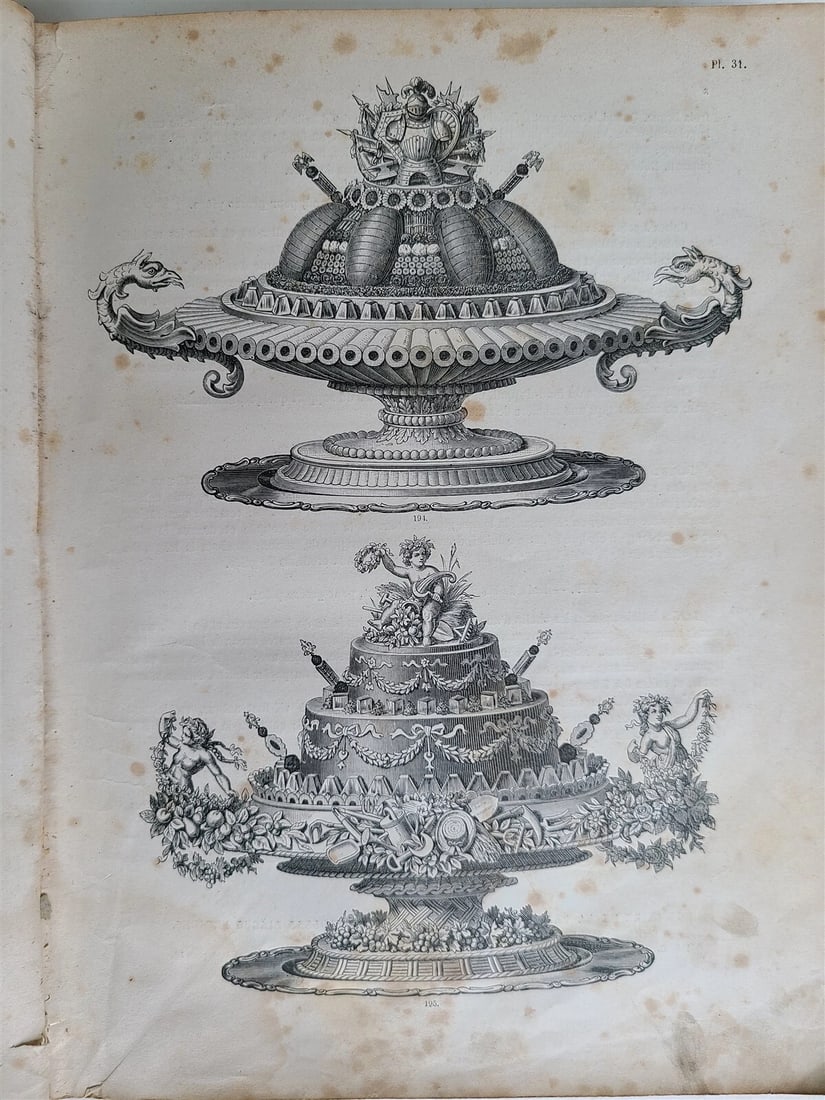 1890 CLASSIC CUISINE 2 VOLUMES in FRENCH antique BEAUTIFULLY ILLUSTRATED FOLIO - 5