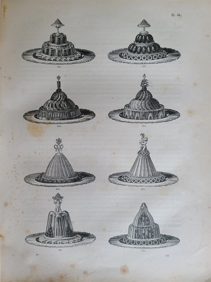 1890 CLASSIC CUISINE 2 VOLUMES in FRENCH antique BEAUTIFULLY ILLUSTRATED FOLIO - 6