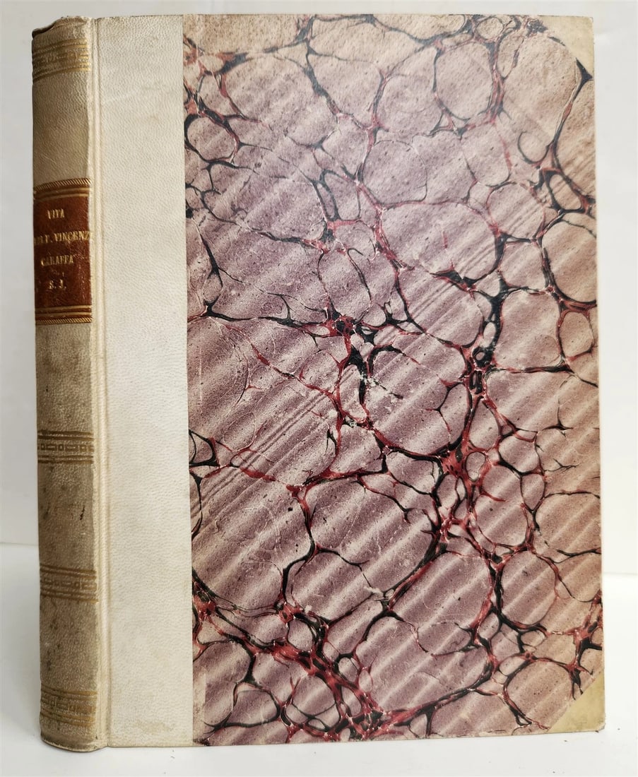 1651 DELLA VITA DEL P. VINCENZO CARAFA by DANIELLO BARTOLI antique - 2