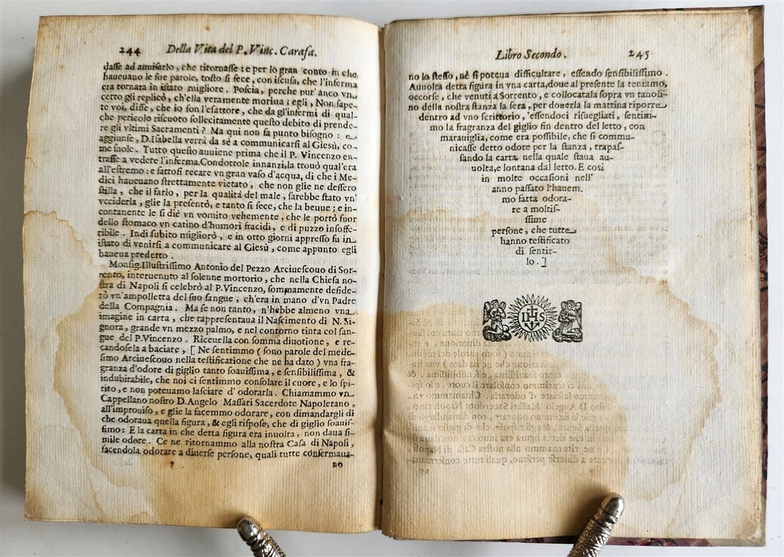1651 DELLA VITA DEL P. VINCENZO CARAFA by DANIELLO BARTOLI antique - 5