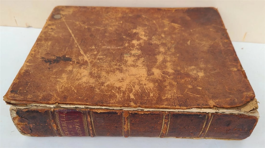 1796 FOUR GOSPELS by G. CAMPBELL antique ENGLISH BIBLE AMERICANA Philadelphia - 2